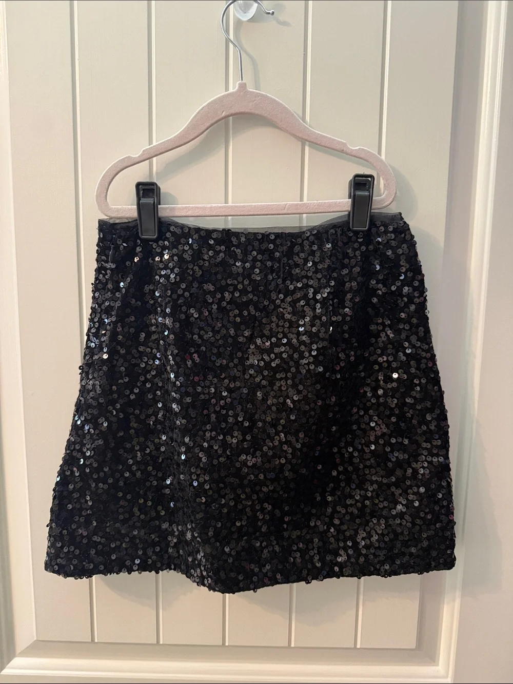 GAP Black Sequin Mini Skirt